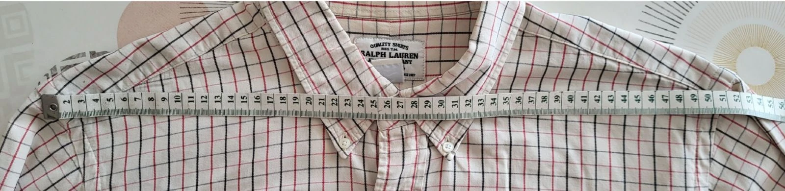 Ralph Lauren Camisa TXL /TFr42- Cuadros-Corte Ancho y Recto- Muy Buen Estado – photo 7